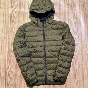 ZARA BRANDED FEATHER LIGHTWEIGHT PUFFER JACKET